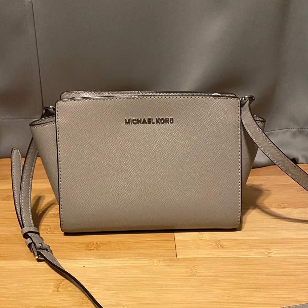 Michael Kors Taupe Crossbody Bag